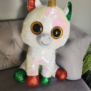 Stardust TY Unicorn sequin plush